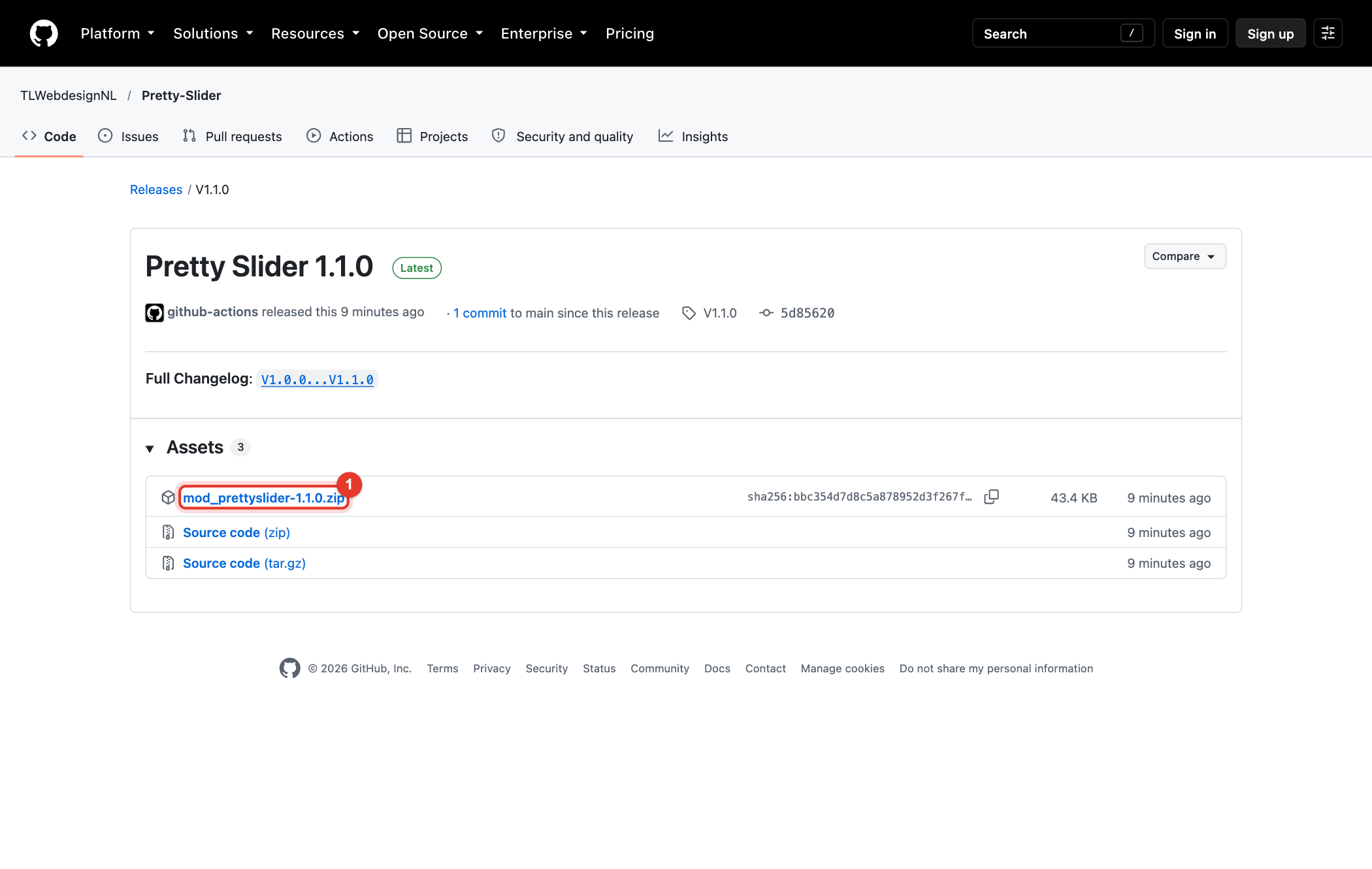 Download Pretty Slider van GitHub